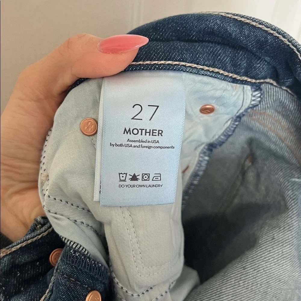 Mother The Ditcher Roller Sneak Cannonball Wide Leg Jeans Size 27 NWT​